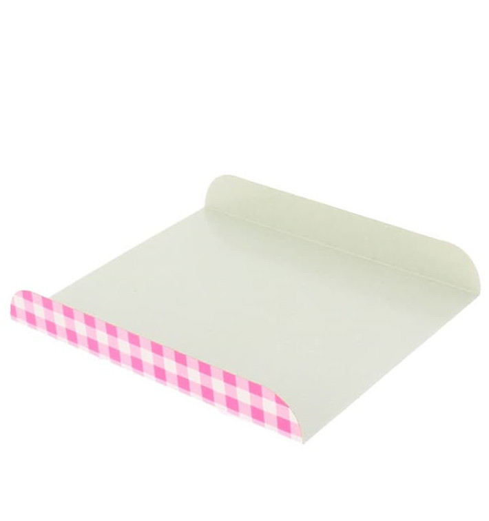 Paper Tray Waffles Pink 15x13cm (100 Units)  