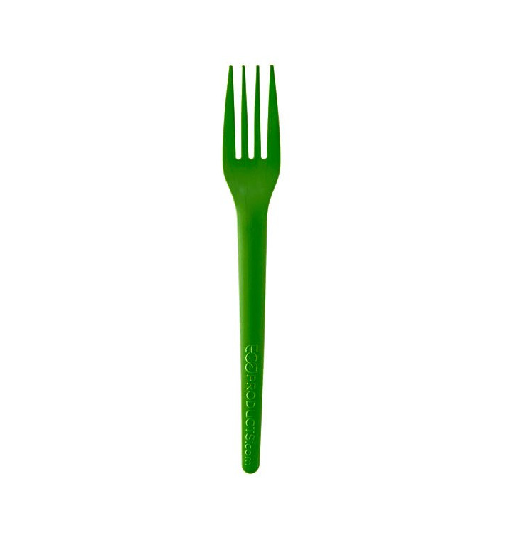 Cornstarch Fork CPLA Compostable Green 17,0 cm (1.000 Units)