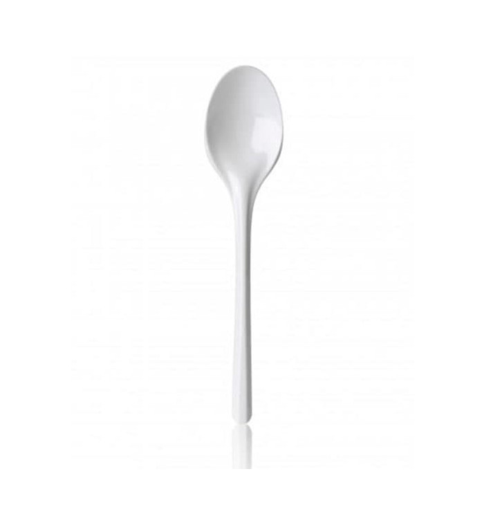 Plastic Spoon PS White 16,5 cm 