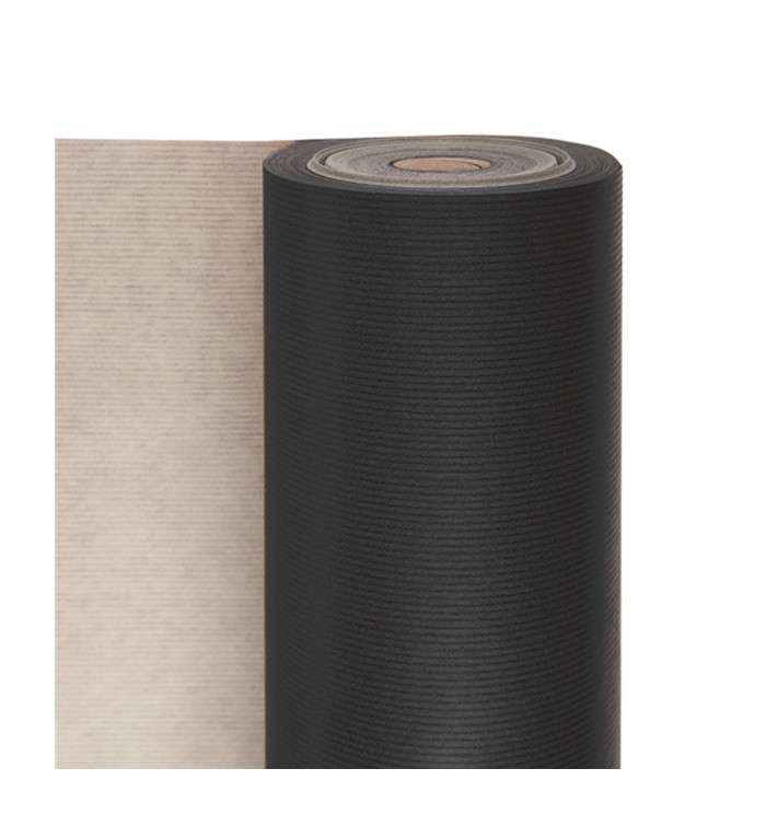 Paper Roll of Gift Wrap Kraft Black 100m (1 Unit) 