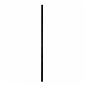 Paper Straw Straight Black Wrapped With a White Sleeve Ø0,6cm 21cm (250 Units)