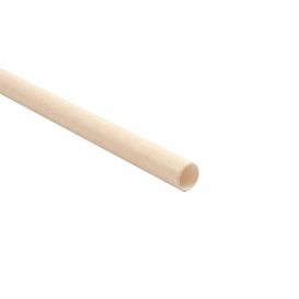 Paper Straw Straight Kraft "Ice Drink" Ø0,8cm 21cm (250 Units)