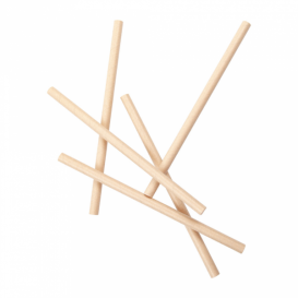 Paper Straw Straight Kraft "Ice Drink" Ø1cm (50 Units) 21cm (50 Units) 