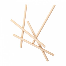 Paper Straw Straight Kraft "Ice drink" Ø1cm 21cm (2400 Units)