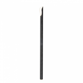 Paper Spoon Straw Straight Black Ø0,8cm 21cm (5000 Units)