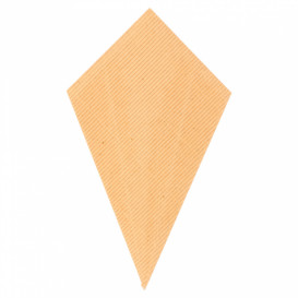 Paper Carrugated Dipping Cone Kraft 22cm 100g (800 Units)