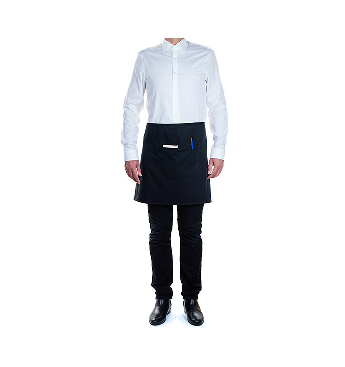 Serving apron pocket Black 75x50cm  (1 Unit) 