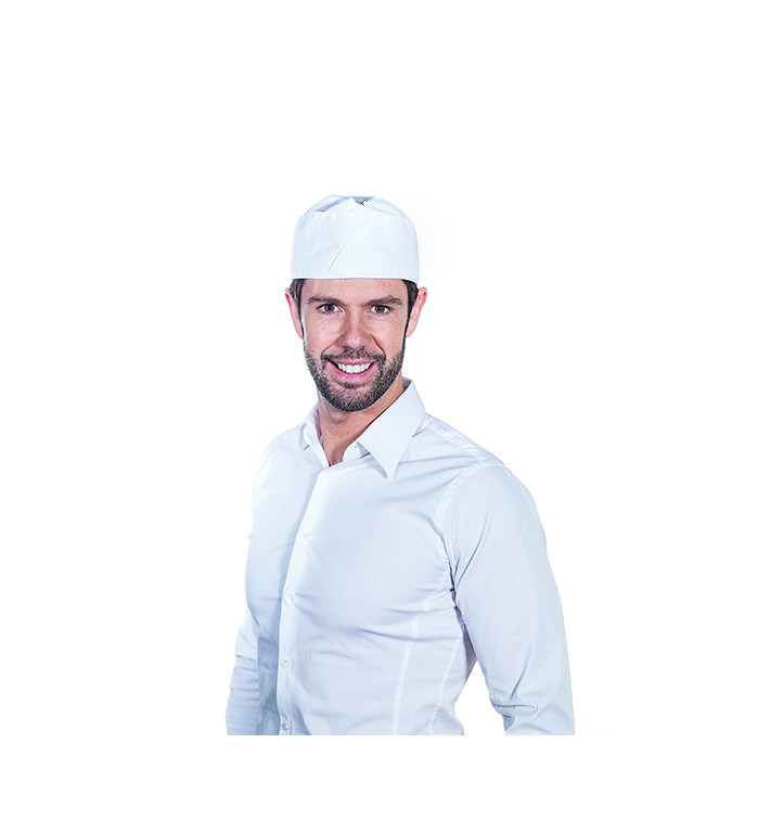 Cap with Mesh Cotton White (25 Units)