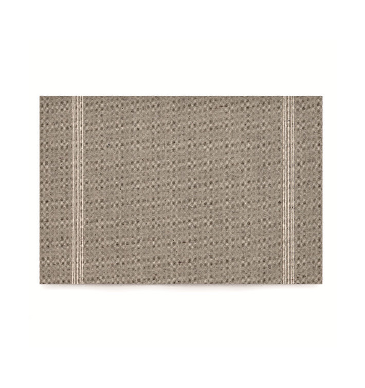 Cotton Placemat "Day Drap" Grey-Green 32x45cm (72 Units)