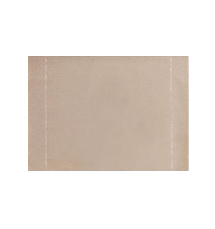 Cotton Placemat "Day Drap" Sand 32x45cm (12 Units) 