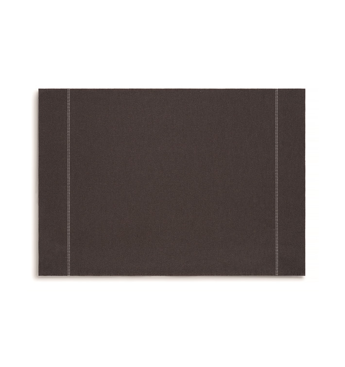 Cotton Placemat "Day Drap" Anthracite 32x45cm (72 Units)