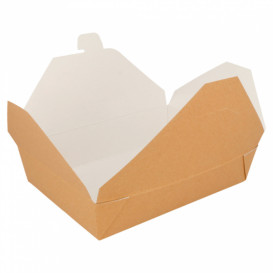 Paper Take-out Container "American" Natural 19,7x14x4,6cm 1470ml (200 Units) 