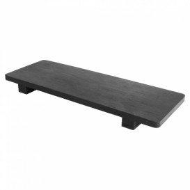 Bamboo Sushi Tray Black 30x11x2,5cm (1 Unit) 