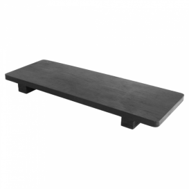 Bamboo Sushi Tray Black 30x11x2,5cm (40 Units)