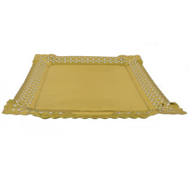 Paper Doilies Round shape Gold 200 mm (50 Units) 