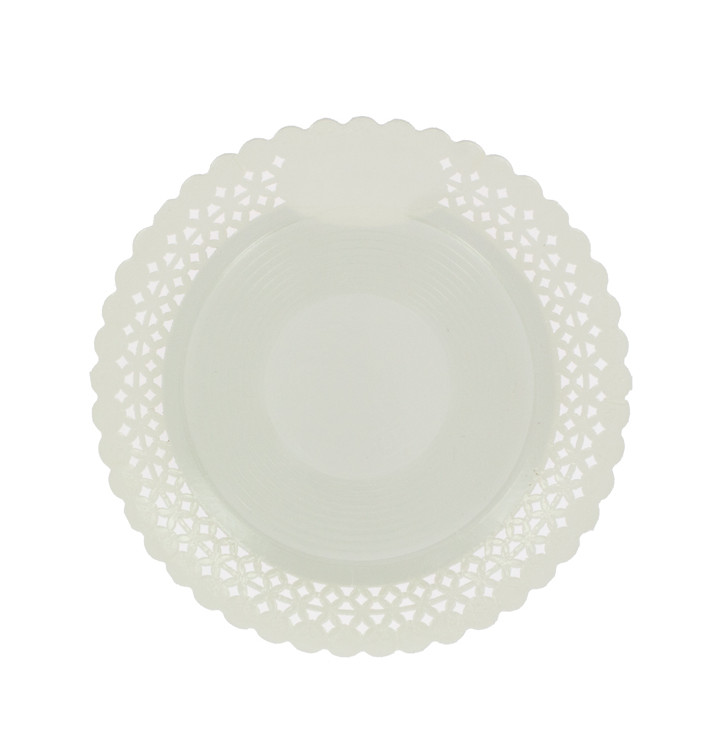 Paper Plate Round Shape Doilie White 20cm (100 Units)