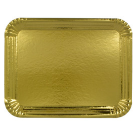 Paper Tray Rectangular shape Gold 10x16 cm (2200 Units)