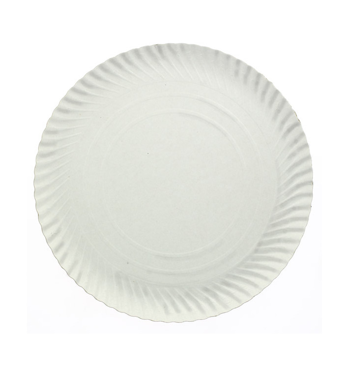 Paper Plate Round Shape White 10cm 450g/m2 (100 Units) 