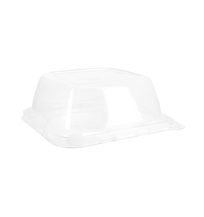 Plastic Lid for Sugarcane Food Container 13x13x5cm (50 Units) 