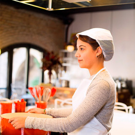 Cap with Mesh and Visor Cotton White (1 Unit)