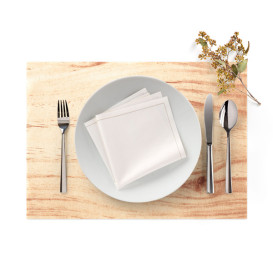 Cotton Placemat "Day Drap" Wood 32x45cm (12 Units) 