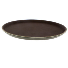 Plastic Tray Round Non-Slip Brown Ø40,0cm (12 Units)