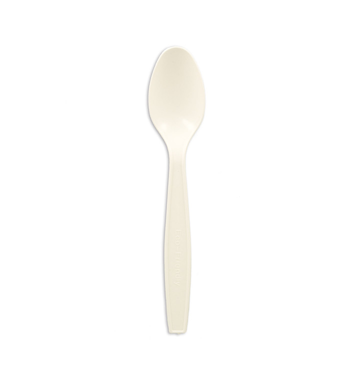 Cornstarch Spoon PLA White 16cm (50 Units) 