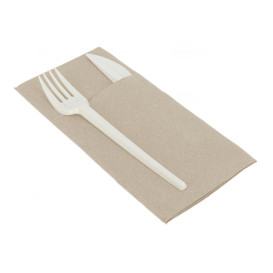 Cutlery Pocket Fold Napkin de Papel Eco 40x40cm (960 Units)