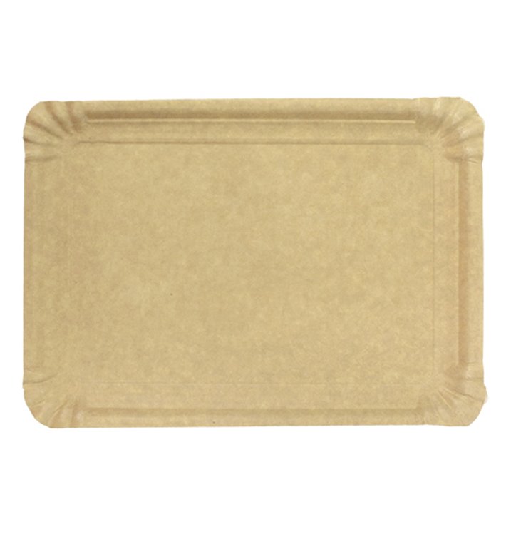 Paper Tray Rectangular shape Kraft 16x22 cm (100 Units)  