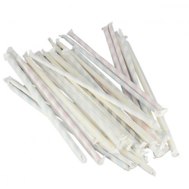 Paper Straw Flexible Pack Wrapped Ø0,6cm 23cm (6000 Units)