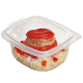 Plastic Container Microwave PP Transparente 500ml 14,2x12,3cm (50 Units) 