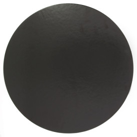 Paper Cake Circle Black and White 23cm (100 Units)  