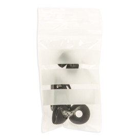 Plastic Zip Bag Seal top Write-On Block 6x8cm G-200 (100 Units)  