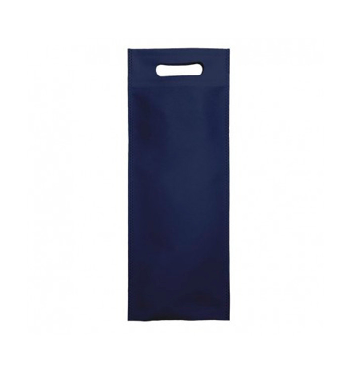 Non-Woven Bag with Die-cut Handles Navy Blue 17+10x40cm (200 Units)