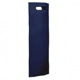 Non-Woven Bag with Die-cut Handles Navy Blue 17+10x40cm (200 Units)