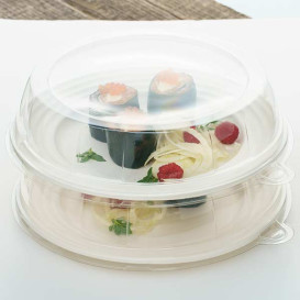 Sugarcane Plate Premium Wave White Ø23cm (50 Units) 