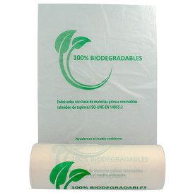 Roll of plastic bags 100% Biodegradable 30x40cm (3000 Units)