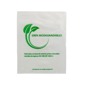 Plastic Bag 100% Biodegradable 16x24cm (100 Units)