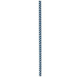 Paper Straw Straight Blue and White Ø0,6cm 20cm (100 Units) 