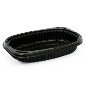 Plastic Container PP Rectangular Shape 400ml 19x14x3,2cm (40 Units) 