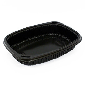 Plastic Container PP Rectangular Shape 1250ml 25,5x18,9x4,5cm (40 Units) 