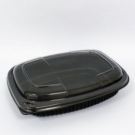 Plastic Container PP Rectangular Shape 1250ml 25,5x18,9x4,5cm (320 Units)