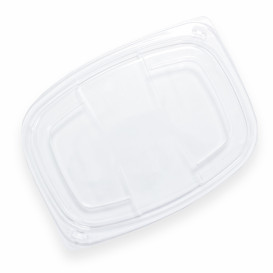 Plastic Lid Transparente Container OPS 1050/1250ml 25,5x18,9x2cm (20 Units) 