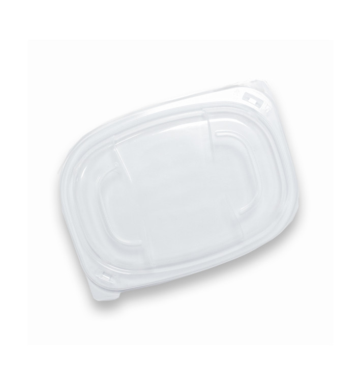 Plastic Lid Translucent Container PP 400/600ml 19x14x2cm (20 Units) 