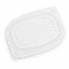 Plastic Lid Transparente Container OPS 400/600ml 19x14x2cm (20 Units) 