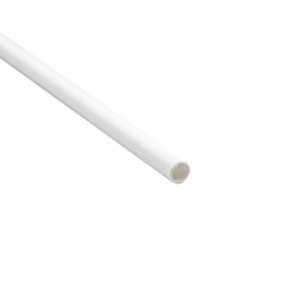 Paper Straw Straight White Wrapped With a White Sleeve Ø0,8cm 20cm (300 Units)