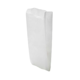 Paper Food Bag White 14+7x24cm (1000 Units)