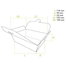 American Box Small Kraft 11,8x9x6,3cm (250 Units)