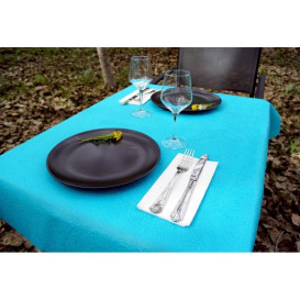 Non-Woven PLUS Tablecloth Turquoise 120x120cm (100 Units) 