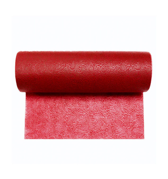 Non-Woven PLUS Tablecloth Roll Red 1,2x45m P40cm (6 Units) 